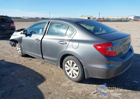 2012 Honda Civic Lx z USA, uszkodzony, nr VIN 19XFB2F58CE379473